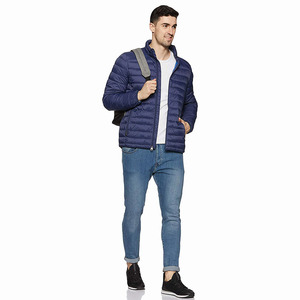 Vestes d'hiver en tissu de Nylon pour adultes, vestes matelassées avec Logo personnalisé imprimé, vente en gros - Product Image 3