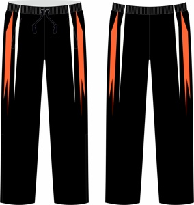 Pantalon de survêtement évasé personnalisé en gros de haute qualité décontracté léger taille élastique Patchwork survêtements teints en plaine - Product Image 2