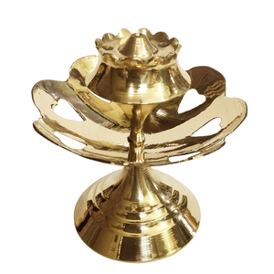 Porte-encens en laiton de conception admirable Tabletop Top Selling American Temple Church Supply Support de bâton de brûleur d'encens de luxe - Product Image 3