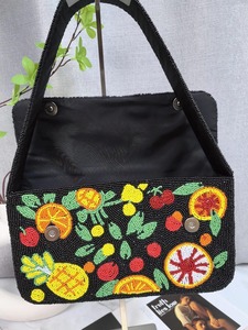 Bolso de Mano Personalizado Hecho a Mano para Mujer con Cuentas, Material de Algodón, Estilo Clásico, Colores Mixtos, para Fiestas - Product Image 2