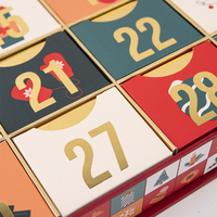 Ramadan Date Rouge à Lèvres Noël Chocolat 30 Jours Calendrier de l'Avent Coffret Cadeau Golf Coffret Cadeau Maison Ensemble Cosmétique Boîte Papier