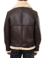 Blouson aviateur en cuir de mouton pour homme