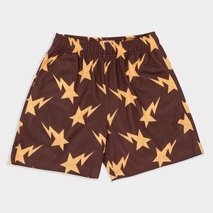 กางเกงขาสั้นโพลีเอสเตอร์สองชั้นพิมพ์ลายดิจิทัลพิมพ์ซับลิเมชันสีทึบสไตล์ลำลองกำหนด100% เอง - Product Image 1