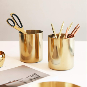 ที่ใส่ปากกาทำจากโลหะทนทานอุปกรณ์จัดระเบียบบนโต๊ะในบ้านอุปกรณ์2025เครื่องเขียน - Product Image 2