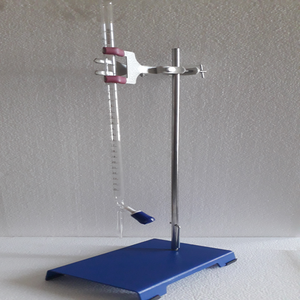 Soporte de bureta de vidrio para laboratorio, ajustable, de metal, azul, 8x5x24 pulgadas, MAYALAB MBC29, para uso en laboratorio de química - Product Image 2