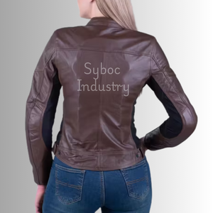 Veste de course en cuir pour moto personnalisée avec protection Nouvelle veste de course en cuir véritable de style matelassé pour la conduite à vélo - Product Image 6