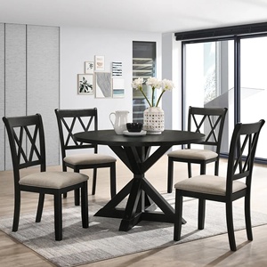 Juego de Comedor de Diseño Europeo Minimalista, Duradero, de Madera de Teca, con Sillas y Mesa para Hotel y Apartamento, Muebles de Exterior - Fair - Product Image 5
