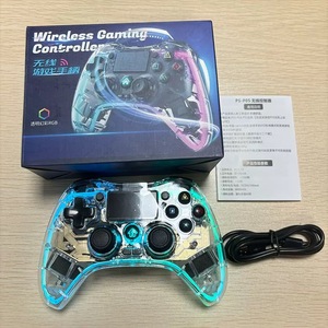 P05 Wireless RGB Gamepad With LED Lights For P4/P5 Six Axis Dual Vibration Gamepad Supports PC PS Android IOS Multi-Platform - Product Image 4
