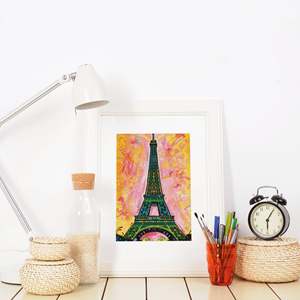 Affiche Pop Art de Paris de Dean Russo pour décoration murale - Product Image 4