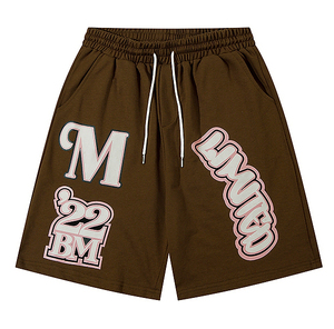 Pantalones cortos de gimnasio de algodón de cintura media para hombre 2025, pantalones cortos informales de secado rápido con patrón sólido para correr para entrenamiento deportivo de Culturismo - Product Image 2