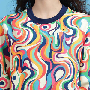 Sweat-shirt en molleton de coton éponge de haute qualité pour femmes avec logo sur le devant, respirant et durable, vêtement décontracté pour l'hiver - Product Image 5