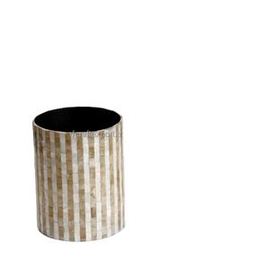 Superior Quality Handmade Classic Stylish Decorative Mother Pearl Bathroom <b>Set</b> Includes Bin Liquid <b>Soap</b> Dispensers India RF - Product Image 1