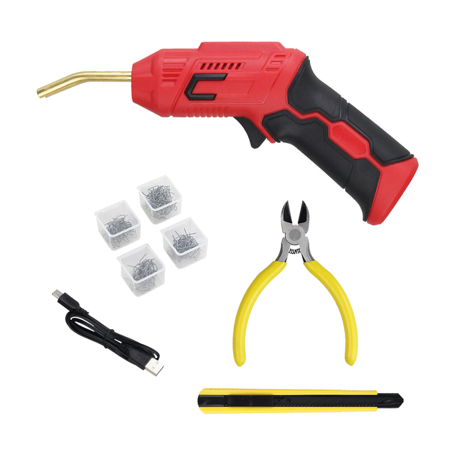 Hand Cordless Plastic Welder Hot Staples Plastic Welder Kit Cordless Plastic Staple Gun Crack Repair Welding Machine
