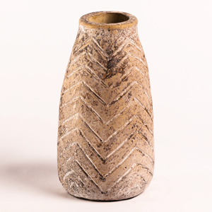 มินิเครื่องปั้นดินเผาขวดลายซิกแซก - Product Image 1