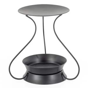 Porte-bougie en métal noir mat en vrac |   Support à bougie en fil métallique géométrique élégant, vente en gros, décoration de table de mariage et fête de vacances - Product Image 5