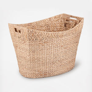 Cesta de regalo de jacinto de agua, cestas de excelente calidad para almacenamiento y organización del hogar - Product Image 4