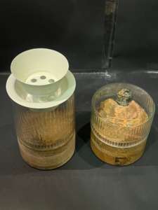 เตาเผากำยานไม้และแก้วสไตล์อาหรับ กลิ่นกุหลาบและสน คุณภาพดีที่สุด ชุดตกแต่งบ้าน 2 ชิ้น - Product Image 4