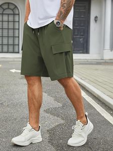 Men's Casual Oxford Solid <b>Woven</b> Spandex/Nylon Stretch Breathable Eco-Friendly Anti-Wrinkle Anti-UV Quick-Dry Mid Waist <b>Shorts</b> - Product Image 2