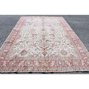 Alfombra vintage extragrande, alfombra turca de 8.3x11.8 pies, alfombra de lana roja con lunares - Product Image 4