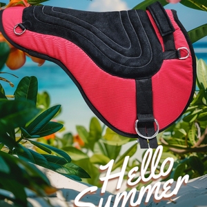 แผ่นรองอานม้าแบบไม่มีอาน คุณภาพพรีเมียม สำหรับขายส่ง หนา 1.5 มม. ทำจาก PVC พร้อมแผ่นรองขาตั้ง บุด้วยผ้าฟลีซ หนังกลับ สำหรับกีฬาขี่ม้า - Product Image 3