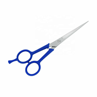 Ensemble de ciseaux de barbier professionnels de haute qualité, en acier inoxydable 4Cr13, manche en plastique moyen, non pliables, pour droitiers