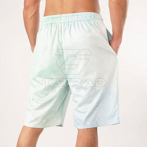 Pantalones Cortos Deportivos Sublimados para Hombre con Logotipo Personalizado, Cintura Elástica, 100% Poliéster, Servicio OEM, Secado Rápido y Transpirables - Product Image 4