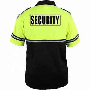 เสื้อโปโลพนักงานรักษาความปลอดภัยแบบกำหนดเอง ผ้าโพลีเอสเตอร์สะท้อนแสง ป้องกันรังสียูวี ตรวจจับเข็มได้ ไซส์ใหญ่ - Product Image 3