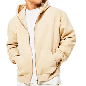 Sweat à capuche pour homme en molleton français 100% coton de qualité supérieure, poids lourd, personnalisé, épaules tombantes, respirant, poche brodée, hiver 2025 - Product Image 1