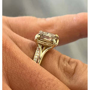 Acompte pour commande personnalisée d'une bague en diamant de laboratoire de 2,24 carats, taille Old Mine - Product Image 2