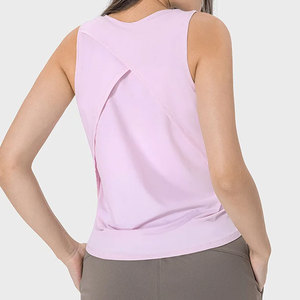 Haut court décontracté pour femme, vêtement de sport léger en coton et polyester, débardeur court pour femme - Product Image 4