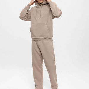 Top Trending Manta de alta calidad Pantalones de chándal Sudadera con capucha Conjunto Essentials Custom French Terry y 100% chándal de algodón para hombres - Product Image 3