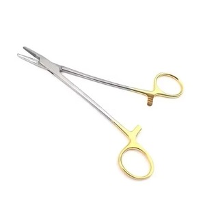 Pinzas de soporte de aguja Debakey de acero inoxidable personalizadas Abrazadera de sutura quirúrgica recta para procedimientos precisos de quirófano - Product Image 5