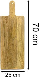 Artisan Aura fait à la main en bois de manguier naturel bloc à découper cuisine de haute qualité décorative pour Pizza légumes coupe de viande - Product Image 3