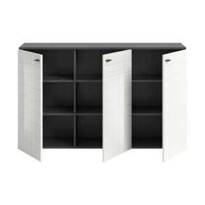 Cómoda de Diseño Alemán en MDF Color Antracita Imitación 138x86cm Monte - Product Image 3