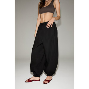 Pantalones Harem GRIMELANGE CLARENS para Mujer, Tela Popelina 100% Algodón, Cintura y Puños Elásticos - Product Image 3