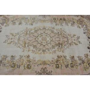 Turkish 5.2x8.7 ft Rug, Vintage Rug, <b>Brown</b> Southwestern Rug <b>Wool</b> - Product Image 5