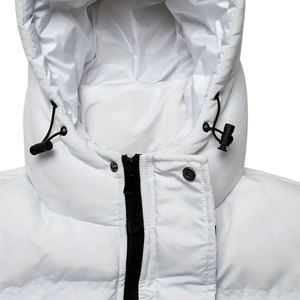 Comfortable High Quality <b>Waterproof</b> Canvas Winter Coat Outdoor Windproof <b>Warm</b> Hooded <b>Jacket</b> Plus Size Front Logo for Men - Product Image 3