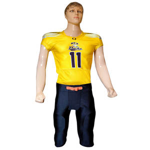 Vente en gros Dernière coupe régulière Tackle Twill Uniforme de football américain Chemise d'équipe universitaire avec design de pantalon - Product Image 6