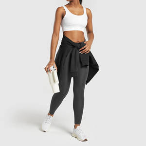 Leggings d'entraînement sportifs pour femmes respirant antibactérien sans couture léger taille haute Gym Fitness Yoga - Product Image 2