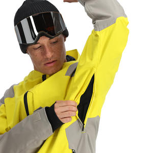 Venta al por mayor 2025 Unisex Deportes de invierno Chaqueta de esquí Tendencia a prueba de viento 10.000mm Impermeable Tallas grandes Capucha térmica Transpirable Secado rápido - Product Image 4