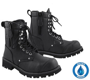 Chaussures de course en cuir imperméables, respirantes et coupe-vent pour moto, grande taille, vêtements de sport - Product Image 5