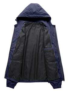 Veste coupe-vent pour homme, nouvelle arrivée, noire, à capuche, d'hiver, matelassée, brillante, rembourrée, épaisse, style streetwear pour homme - Product Image 3