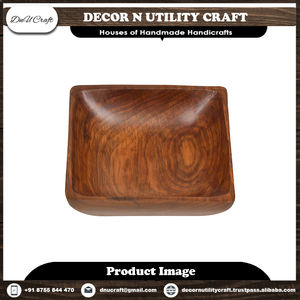 Bol de service en bois de sheesham fabriqué à la main plat de cuisine décoratif polyvalent pour le riz et la décoration de table idée cadeau unique - Product Image 6