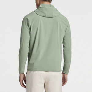Hombres de lujo 100% algodón Golf media cremallera Sudadera con capucha invierno grueso personalizado sudadera de gran tamaño con estampados bordados - Product Image 2