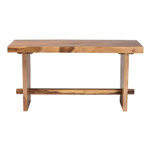 Modern Minimalist Solid Suar <b>Wood</b> <b>Dining</b> <b>Table</b> with Straight Panel <b>Legs</b> for Commercial & Home Use - Product Image 3