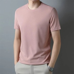 Camiseta Hombre 100% algodón sólido cuello redondo manga corta Algodón puro manga corta Camiseta superventas camiseta para hombre top - Product Image 5