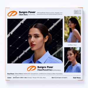 Panneau solaire monocristallin double vitrage Sunpro Power 580W - Certifié TUV pour demi-cellules - Product Image 2