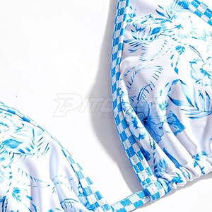 Conjuntos de bikini de pesca UPF 50 transpirables y elegantes con parte superior acolchada y parte inferior de cintura alta diseñados para la comodidad y el estilo de la playa - Product Image 5