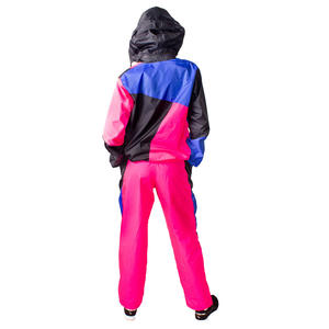 Tenues coupe-vent pour femmes survêtements survêtements coupe-vent de qualité supérieure avec manches longues fermeture éclair avant taille élastique ensemble coupe-vent - Product Image 6