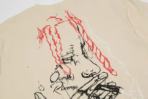 เสื้อยืดผ้าคอตตอนสีพื้นสำหรับผู้ชายพิมพ์ลายตัวอักษรแบบกำหนดเองได้100% สไตล์อินเทรนด์ - Product Image 6